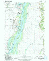 Blanchard Island Illinois Historical topographic map, 1:24000 scale, 7.5 X 7.5 Minute, Year 1991