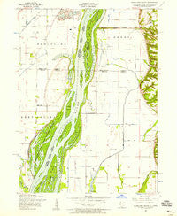 Blanchard Island Illinois Historical topographic map, 1:24000 scale, 7.5 X 7.5 Minute, Year 1953