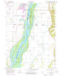 Blanchard Island Illinois Historical topographic map, 1:24000 scale, 7.5 X 7.5 Minute, Year 1953