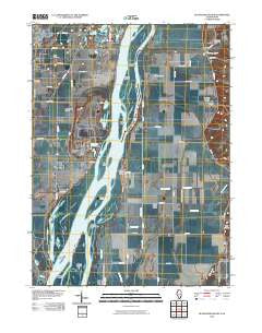 Blanchard Island Illinois Historical topographic map, 1:24000 scale, 7.5 X 7.5 Minute, Year 2010