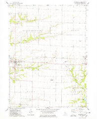 Blandinsville Illinois Historical topographic map, 1:24000 scale, 7.5 X 7.5 Minute, Year 1974