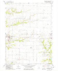 Blandinsville Illinois Historical topographic map, 1:24000 scale, 7.5 X 7.5 Minute, Year 1974