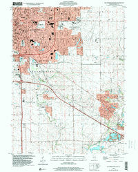 Bloomington East Illinois Historical topographic map, 1:24000 scale, 7.5 X 7.5 Minute, Year 1998