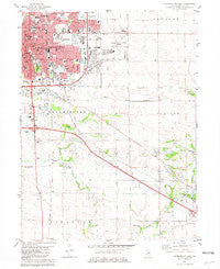Bloomington East Illinois Historical topographic map, 1:24000 scale, 7.5 X 7.5 Minute, Year 1981
