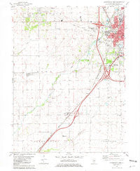 Bloomington West Illinois Historical topographic map, 1:24000 scale, 7.5 X 7.5 Minute, Year 1981