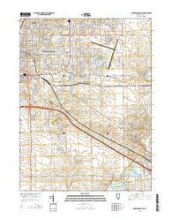 Bloomington East Illinois Current topographic map, 1:24000 scale, 7.5 X 7.5 Minute, Year 2015
