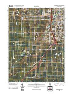 Bloomington West Illinois Historical topographic map, 1:24000 scale, 7.5 X 7.5 Minute, Year 2012