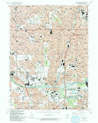 Blue Island Illinois Historical topographic map, 1:24000 scale, 7.5 X 7.5 Minute, Year 1993