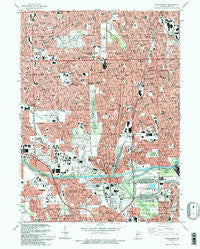 Blue Island Illinois Historical topographic map, 1:24000 scale, 7.5 X 7.5 Minute, Year 1993