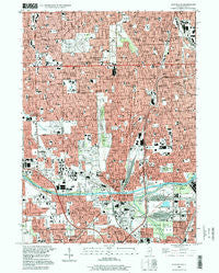 Blue Island Illinois Historical topographic map, 1:24000 scale, 7.5 X 7.5 Minute, Year 1997