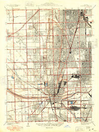 Blue Island Illinois Historical topographic map, 1:24000 scale, 7.5 X 7.5 Minute, Year 1929
