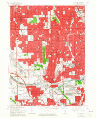 Blue Island Illinois Historical topographic map, 1:24000 scale, 7.5 X 7.5 Minute, Year 1963