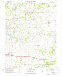 Bluford Illinois Historical topographic map, 1:24000 scale, 7.5 X 7.5 Minute, Year 1973