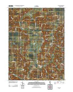 Blyton Illinois Historical topographic map, 1:24000 scale, 7.5 X 7.5 Minute, Year 2012