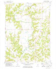 Blyton Illinois Historical topographic map, 1:24000 scale, 7.5 X 7.5 Minute, Year 1974