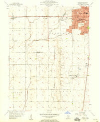 Bondville Illinois Historical topographic map, 1:24000 scale, 7.5 X 7.5 Minute, Year 1957