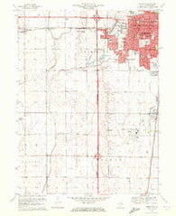 Bondville Illinois Historical topographic map, 1:24000 scale, 7.5 X 7.5 Minute, Year 1970