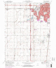 Bondville Illinois Historical topographic map, 1:24000 scale, 7.5 X 7.5 Minute, Year 1970