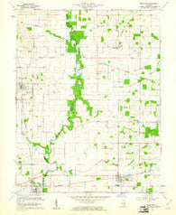 Bone Gap Illinois Historical topographic map, 1:24000 scale, 7.5 X 7.5 Minute, Year 1959