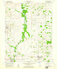Bone Gap Illinois Historical topographic map, 1:24000 scale, 7.5 X 7.5 Minute, Year 1959