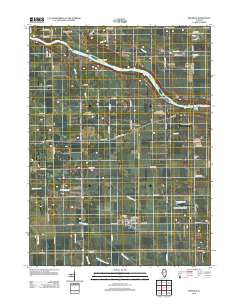Bonfield Illinois Historical topographic map, 1:24000 scale, 7.5 X 7.5 Minute, Year 2012