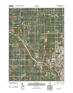 Bourbonnais Illinois Historical topographic map, 1:24000 scale, 7.5 X 7.5 Minute, Year 2012