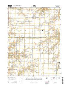 Bowen Illinois Current topographic map, 1:24000 scale, 7.5 X 7.5 Minute, Year 2015