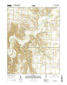 Boyer Creek Illinois Current topographic map, 1:24000 scale, 7.5 X 7.5 Minute, Year 2015