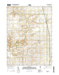 Bradford Illinois Current topographic map, 1:24000 scale, 7.5 X 7.5 Minute, Year 2015