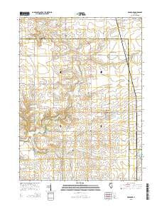 Bradford Illinois Current topographic map, 1:24000 scale, 7.5 X 7.5 Minute, Year 2015