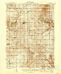 Bradford Illinois Historical topographic map, 1:62500 scale, 15 X 15 Minute, Year 1945