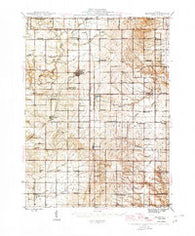 Bradford Illinois Historical topographic map, 1:62500 scale, 15 X 15 Minute, Year 1945