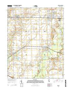 Breese Illinois Current topographic map, 1:24000 scale, 7.5 X 7.5 Minute, Year 2015