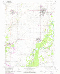 Breese Illinois Historical topographic map, 1:24000 scale, 7.5 X 7.5 Minute, Year 1962
