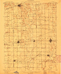 Breese Illinois Historical topographic map, 1:62500 scale, 15 X 15 Minute, Year 1907