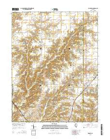 Brighton Illinois Current topographic map, 1:24000 scale, 7.5 X 7.5 Minute, Year 2015