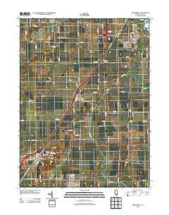 Broadwell Illinois Historical topographic map, 1:24000 scale, 7.5 X 7.5 Minute, Year 2012