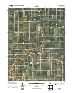 Brocton Illinois Historical topographic map, 1:24000 scale, 7.5 X 7.5 Minute, Year 2012