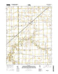 Brocton Illinois Current topographic map, 1:24000 scale, 7.5 X 7.5 Minute, Year 2015