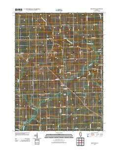 Brookville Illinois Historical topographic map, 1:24000 scale, 7.5 X 7.5 Minute, Year 2012
