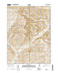 Brookville Illinois Current topographic map, 1:24000 scale, 7.5 X 7.5 Minute, Year 2015