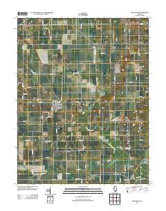 Broughton Illinois Historical topographic map, 1:24000 scale, 7.5 X 7.5 Minute, Year 2012