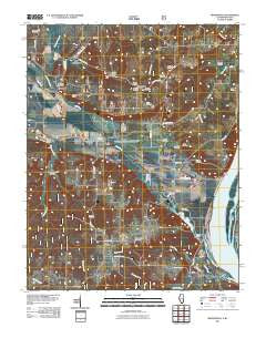Brownfield Illinois Historical topographic map, 1:24000 scale, 7.5 X 7.5 Minute, Year 2011