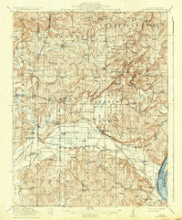 Brownfield Illinois Historical topographic map, 1:62500 scale, 15 X 15 Minute, Year 1917