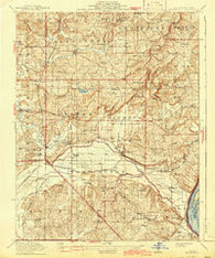 Brownfield Illinois Historical topographic map, 1:62500 scale, 15 X 15 Minute, Year 1917