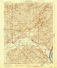 Brownfield Illinois Historical topographic map, 1:62500 scale, 15 X 15 Minute, Year 1917