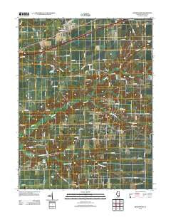 Brownstown Illinois Historical topographic map, 1:24000 scale, 7.5 X 7.5 Minute, Year 2012