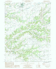 Brownstown Illinois Historical topographic map, 1:24000 scale, 7.5 X 7.5 Minute, Year 1985