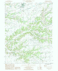 Brownstown Illinois Historical topographic map, 1:24000 scale, 7.5 X 7.5 Minute, Year 1985