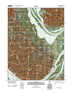 Brussels Illinois Historical topographic map, 1:24000 scale, 7.5 X 7.5 Minute, Year 2012